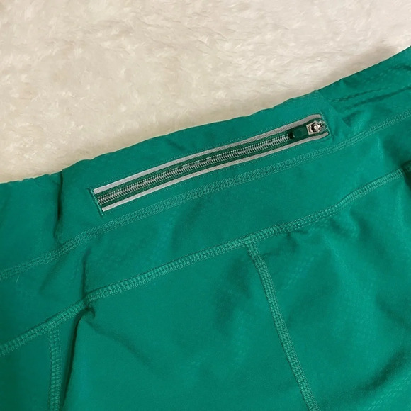 Athleta Dobby Be Free Cropped Capri Green Pocket Leggings Small - Picture 5 of 6